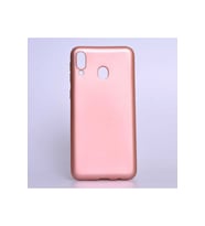 Samsung Galaxy M20 Uyumlu Kılıf Zore Premier Silikon Kapak (Rose Gold Altın)