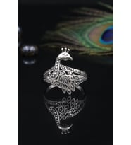 Tavus Kuşu Figürlü 925 Ayar Gümüş Unisex 902796