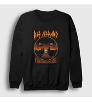 Presmono Unisex Siyah Cincinnati Rock Müzik Def Leppard Sweatshirt 496558tt