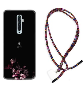Oppo Reno 2Z 4 Lite 4 Pro 5 6 7 A31 Kılıf Boyun Asklı Rasta Silikon Love 1629