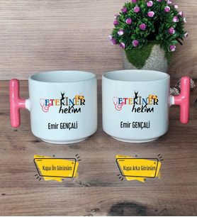 Veteriner Hekim Kupa Bardak T Pembe Kulplu Veteriner Hekime Hediye