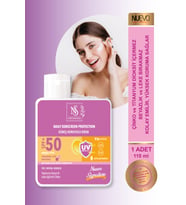 Nuevo Signature  Spf 50+ Mineral Filtre Yüksek Koruyucu Güneş Kremi 110 Ml Yüz, Boyun, Dekolte (110 ML)
