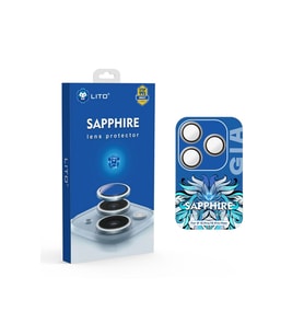 LİTO iPhone 15 Pro/15 Pro Max SAPPHİRE Kamera Lens Koruyucu Natural Titanium