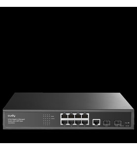 CUDY GS2008S2 8 Port Gigabit 2-SFP Yönetilebilir Switch