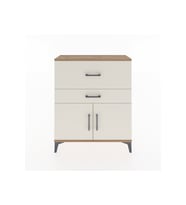 Arges Şifonyer Tek Raflı 2 Çekmeceli 2 Kapaklı 88x30x106 Çam-Aytaşı