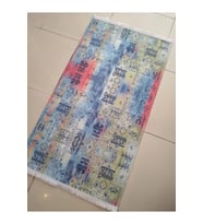 GABARDİN HALI KİLİM 1006 YEŞİL MAVİ KAYMAZ GABARDİN HALI KİLİM 80X150 CM