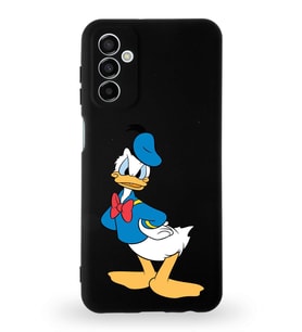Samsung Galaxy A04s Uyumlu Lansman Kılıf Altı Kapalı İçi Kadife  Donald Duck-D Tasarımlı  Kapak (Şeffaf)
