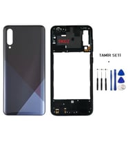 Samsung Galaxy A30S - SM-A307F FULL Kasa Arka Kapak Takım SİYAH - TAMİR SETİ