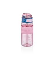 UZSPACE PİPETLİ SİLİKON GÖVDE MATARA TRITAN 4105 440 ML PEMBE