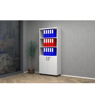 Vena Yarım Kapak Ofis Dosya Dolabı 80x35x185 (Beyaz)
