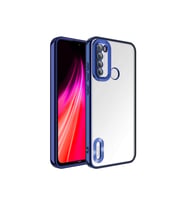 Xiaomi Redmi Note 8 Uyumlu Kılıf Kamera Korumalı Logo Gösteren Zore Omega Kapak