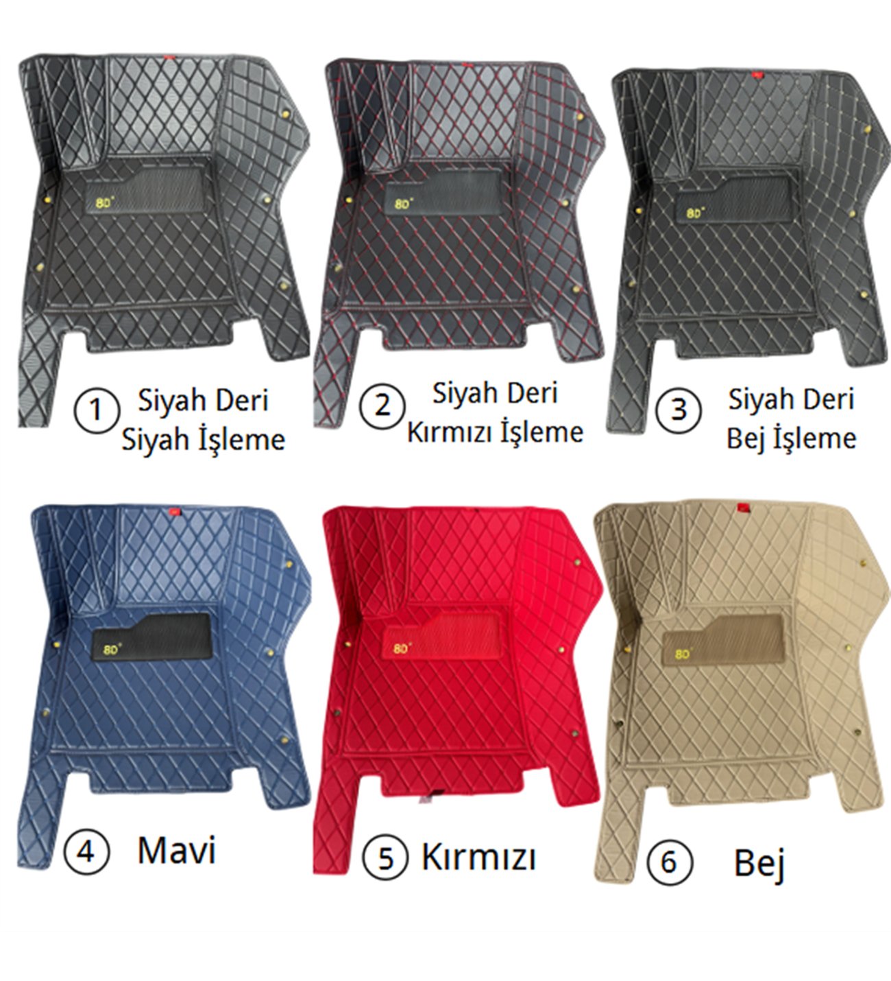 Hyundai Bayon Aracına Özel 8D Tek Katmanlı Havuzlu Paspas Takımı