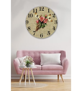 Bilge Retro Tasarımlı Duvar Saati 35 X 35 Cm
