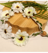 Monalisa Home Gösterişli Çiçekli Figürlü Örgü Taç