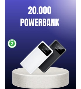 Akıllı Lcd Ekranlı 20.000Mah Powerbank Pd + Usb + Type-C