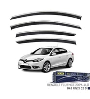 Niken Renault Fluence Cam Rüzgarlığı Kromlu 4'Lü 2009+ Sonrası (Beyaz)