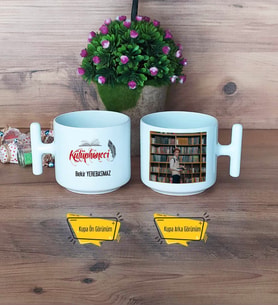 Kütüphaneci Kupa Bardak T Fotoğraflı