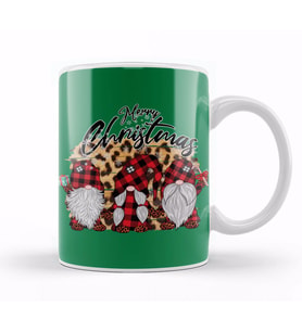 Yılbaşı Yeni Yıl Konseptli Merry Christmas Santa Gnomes Kupa Bardak Porselen