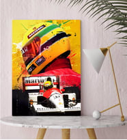 BK Gift F1 Ayrton Senna Tasarımlı Kanvas Tablo-2