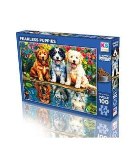 31503 FEARLESS PUPPIES 100 PARÇA PUZZLE