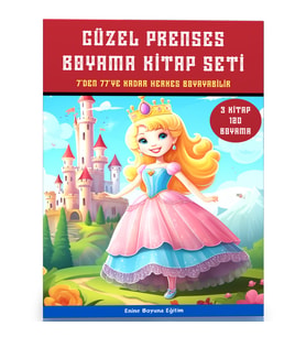 Güzel Prenses Boyama Kitap Seti (3 Süper Kitap)