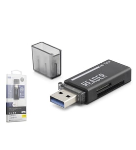USB Type-C 3.2 Gen1 Kart Okuyucu SD MicroSD 5 Gbps Siyah C306