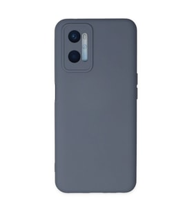 Oppo A96 Kılıf Nano İçi Kadife Silikon - Gri