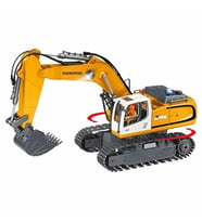 1:18 RC Uzaktan Kumandalı Ekskavatör - 11 Kanal Dumanlı, Işıklı ve Şarjlı