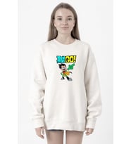 Teen Titans Go Robin Beyaz Kadın 2ip Sweatshirt