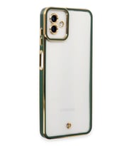 Newface Samsung Galaxy A04 Kılıf Liva Lens Silikon - Yeşil