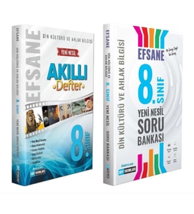 DDY YAYINLARI 8.Sınıf Din Kültürü ve Ahlak Bilgisi Efsane Akıllı Defter + Soru Bankası