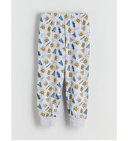 LCW Kids Gri Baskılı Erkek Çocuk Pijama Alt