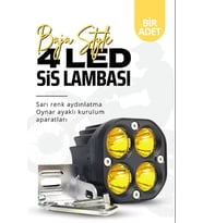 2 Adet Off Road Arazi Aracı ve Motosiklet Uyumlu 3 inç Amber Sarı Renk Çalışma Ve Sis Lambası