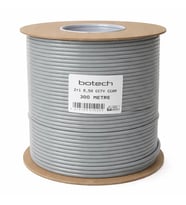 Botech 300 Metre 2+1 0.50Mm Cca Koaksiyel Cctv Kamera Kablosu