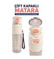 Çift Kapaklı Matara Suluk 920 ml – 2 Farklı İçim Seçeneği, Spor ve Günlük Kullanım