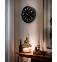 36 Cm Siyah Arapça Rakamlı Duvar Saati (Standart)