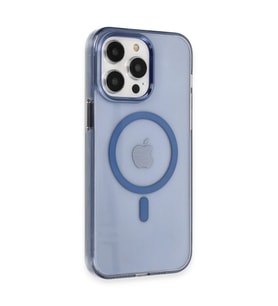 Apple İphone 14 Pro Kılıf Tron Şeffaf Magsafe Kapak - Mavi