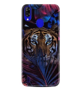 Reeder P13 Blue Plus Kılıf Desenli Silikon Flowers Tiger 1319
