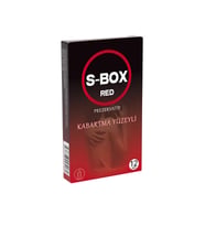 S-Box Red Haz Kabartma Yüzeyli Prezervatif