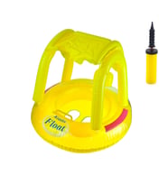 Çocuk Gölgeliği Deniz Havuz Gölgeliği 72*22 Cm Yaş Sarı Pompa Set