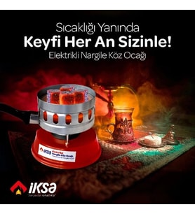 Yuvarlak Galvaniz Elektrikli Nargile Köz Ocağı