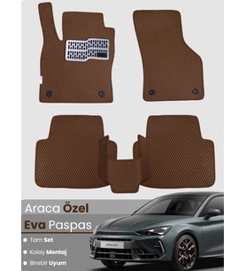 CUPRA LEON (2024-2025) Uyumlu EVA Paspas Tam Set–Araca Özel,Su Geçirmez,Kolay Montaj