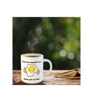Kırık Yumurta Karikatür Kupa (Baskılı)