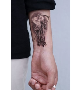 Azrail Ölüm Meleği Tattoo Geçici Dövme Aksesuar Şık Moda Yaz