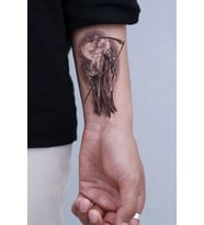Azrail Ölüm Meleği Tattoo Geçici Dövme Aksesuar Şık Moda Yaz