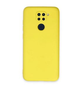 Xiaomi Redmi Note 9 Kılıf Nano İçi Kadife Silikon - Sarı