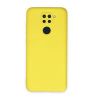 Xiaomi Redmi Note 9 Kılıf Nano İçi Kadife Silikon - Sarı