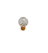 Kristal Tekli gold Ayak 10 mm Kulp / 6 ADET (Altın)