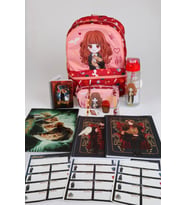x Dekomus "Magic Girl Collection" Hermione Granger Lisanslı Kırtasiye Seti İlkokul ve Kalem Çantası,700 ml Matara,A4 defter
