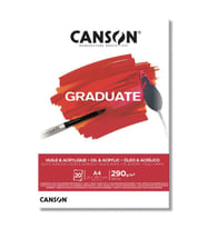 Canson Graduate Yağlıboya ve Akrilik Blok 290 gr. A4 20 yp. 